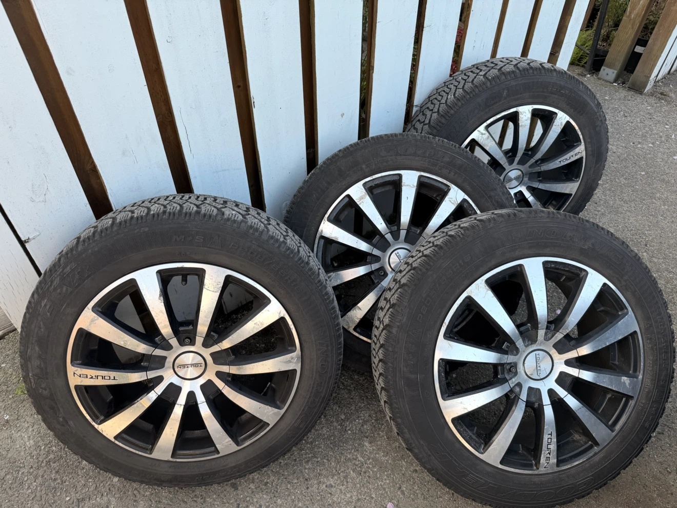 Set of 4 Goodyear Winter Tires with Rims - photo 3