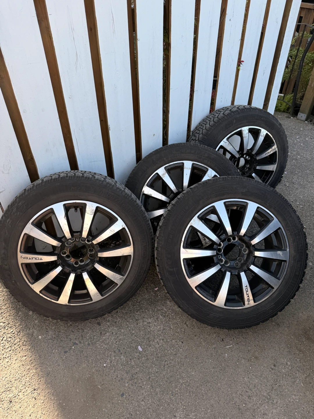 Set of 4 Goodyear Winter Tires with Rims - photo 4