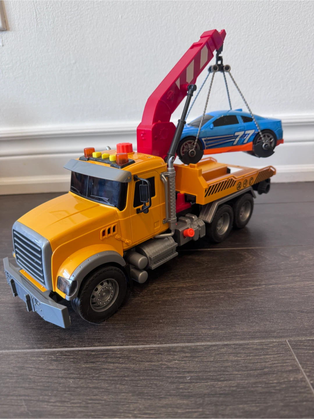 Toy Tow Truck with Car