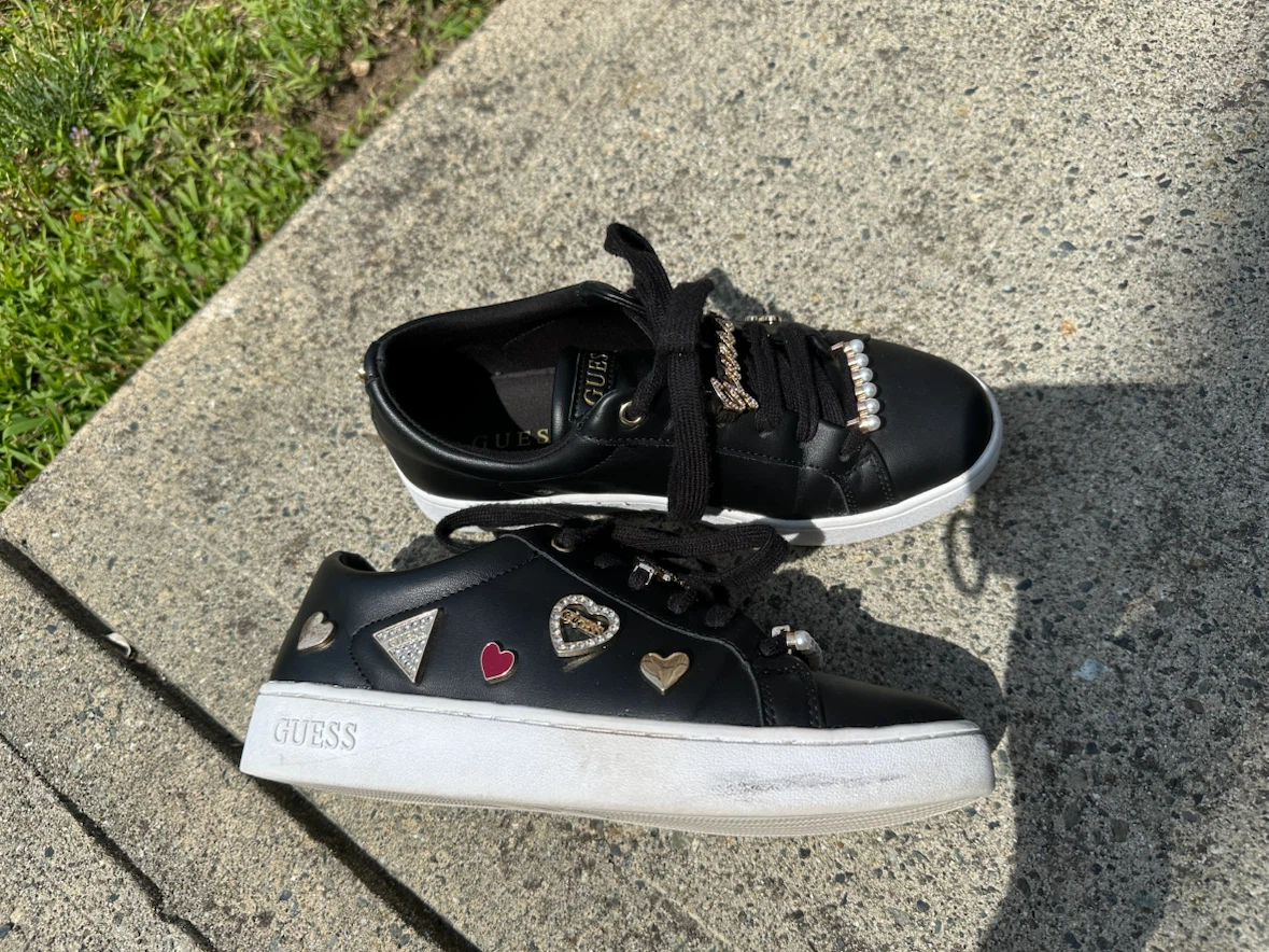 Black Guess Sneakers with Charms - photo 3