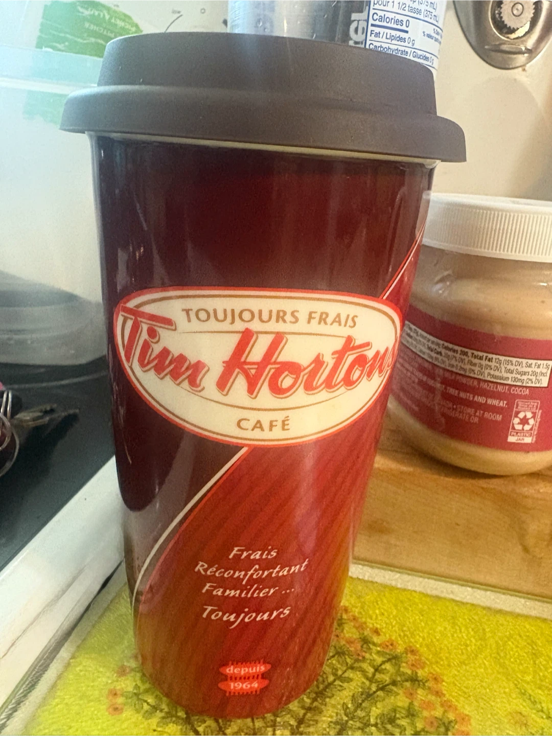 Tim Hortons ceramic Coffee Travel Mug