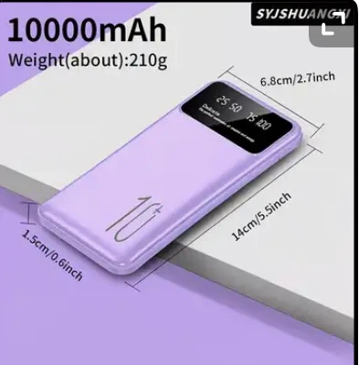 10000mAh Power Bank - Purple 10 watts