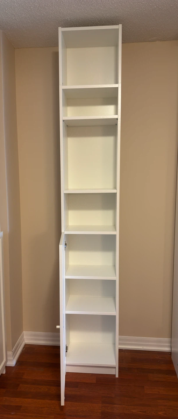 IKEA BILLY White Tall Bookshelf with Cabinet - photo 2