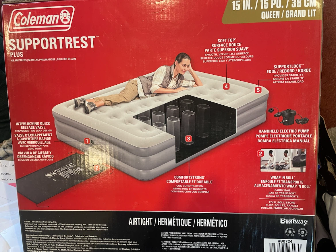 Air mattress queen size new in box