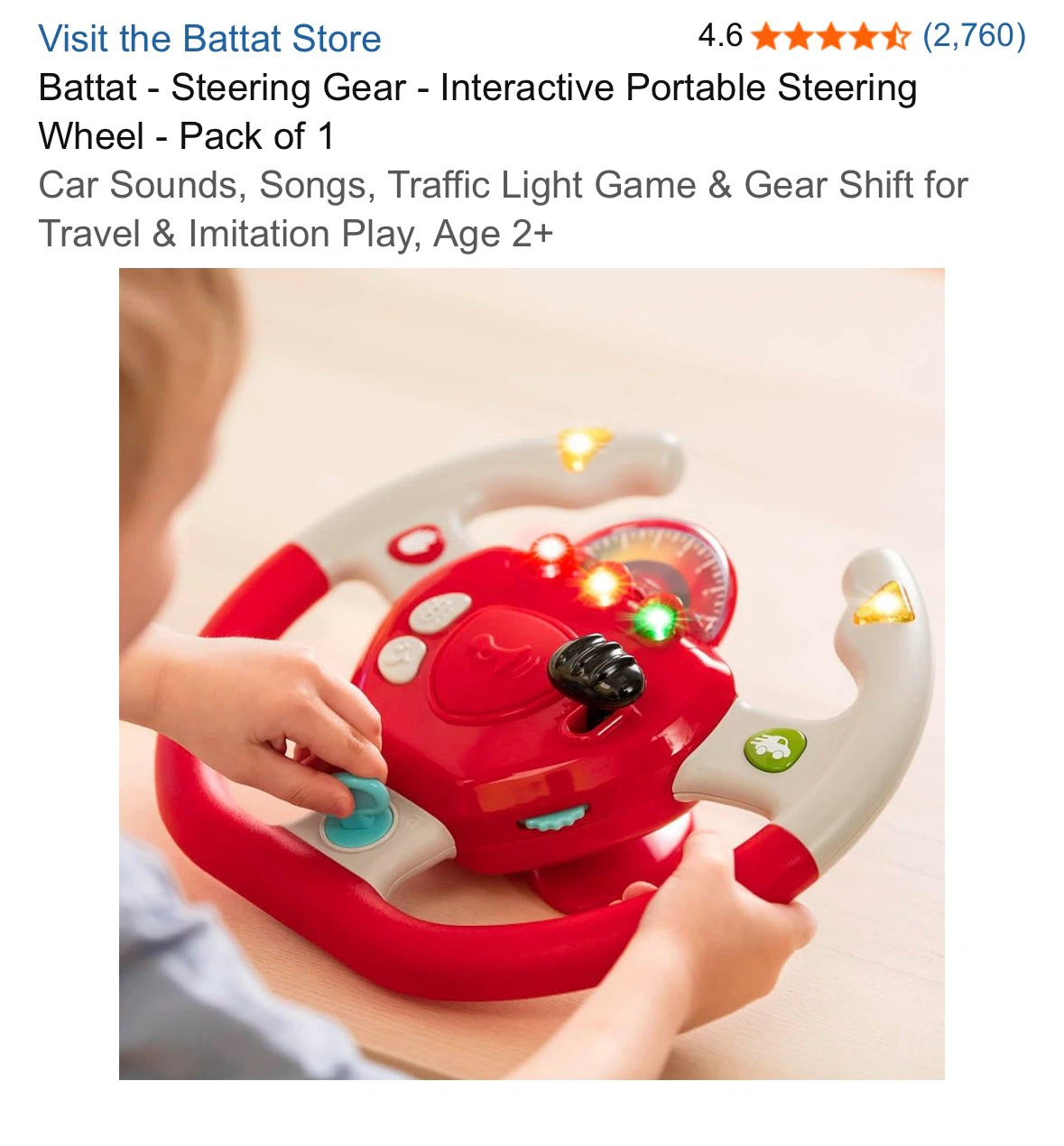 Battat Interactive Steering Wheel - photo 3