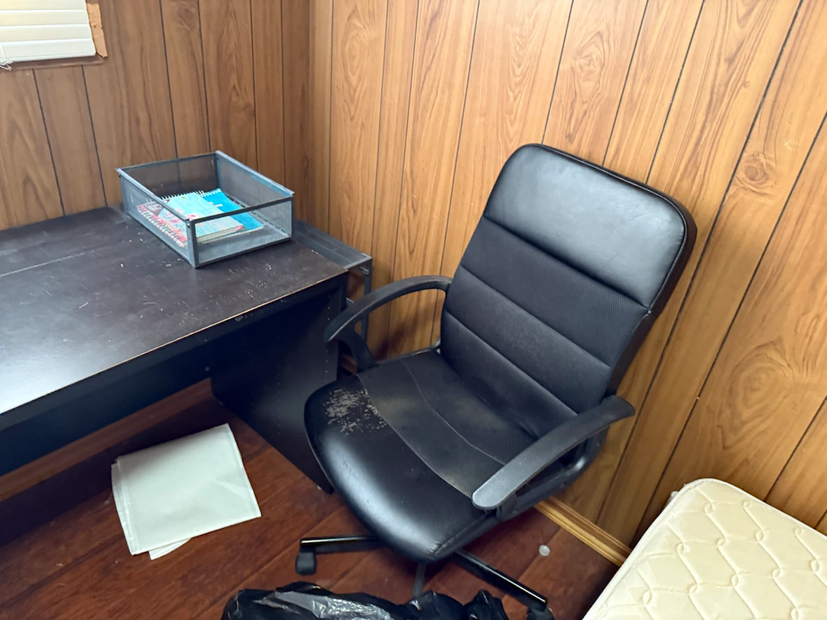 Dark Brown Office Desk and chair