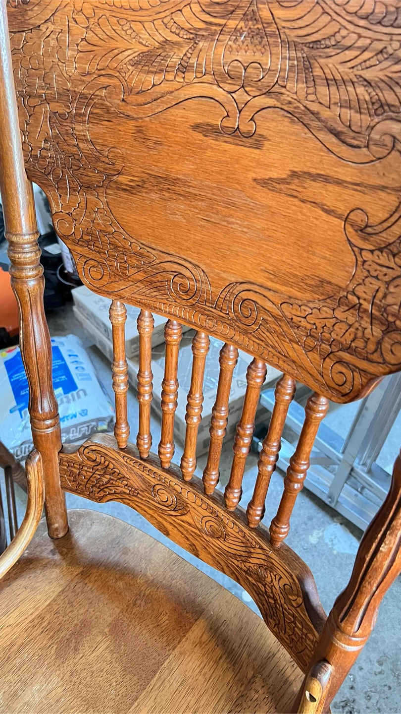 Antique Wooden Dining Chairs (Set of 3) - photo 2