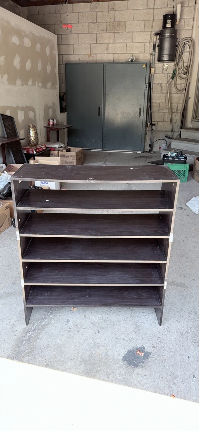 Moving sale !! Must sell !! Dark Brown 5-Tier Shoe Rack - photo 3