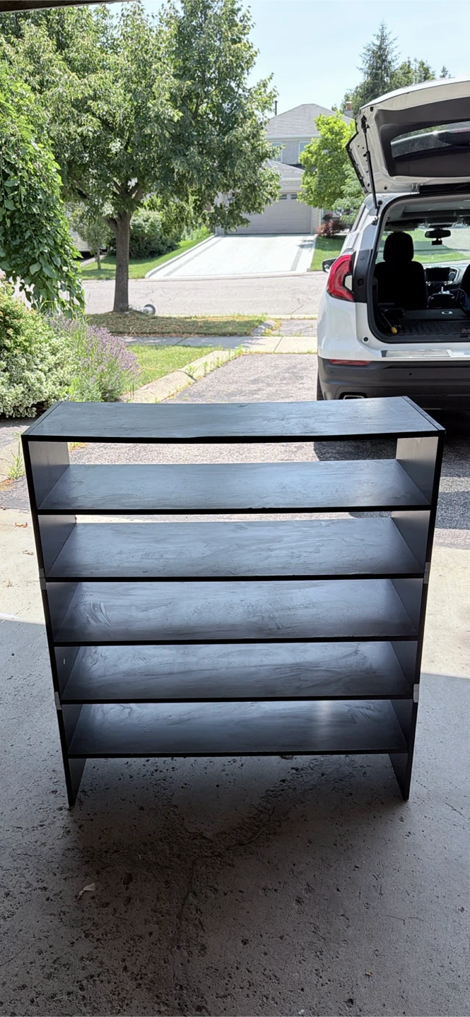 Moving sale !! Must sell !! Dark Brown 5-Tier Shoe Rack - photo 4