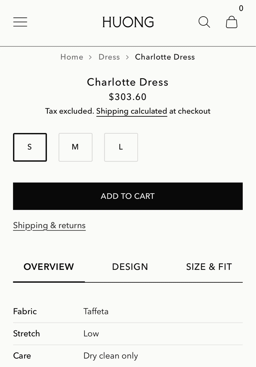 HUONG Charlotte Dress - Size S - photo 4