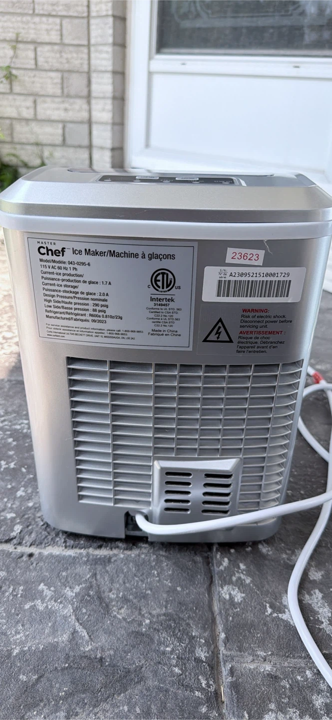 Moving sale !! Must sell !! Master Chef Ice Maker 043-0295-6 - photo 4