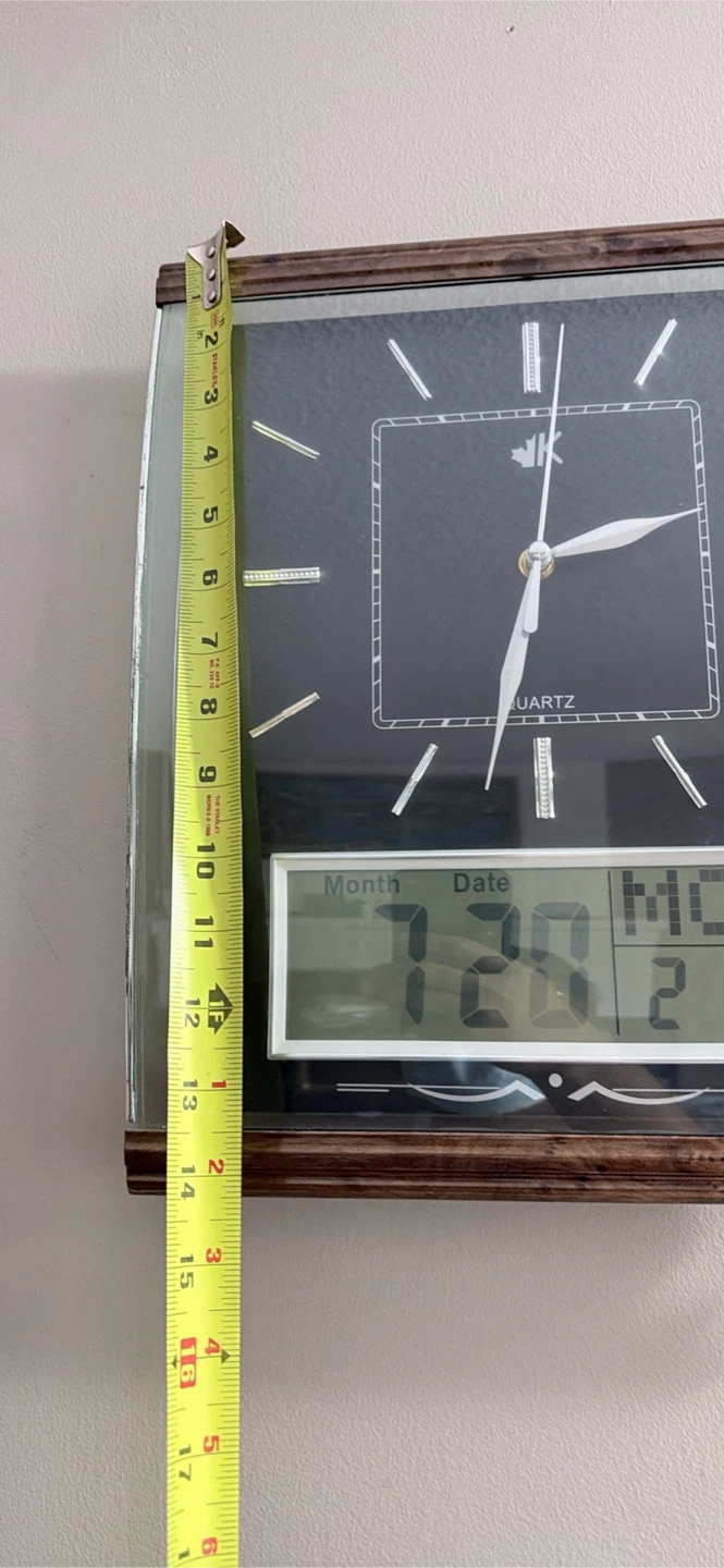 JK Quartz Analog Digital Wall Clock