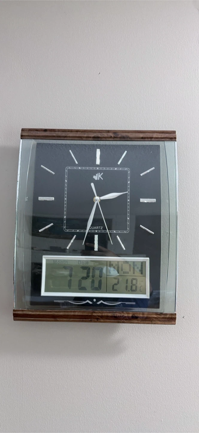 JK Quartz Analog Digital Wall Clock - photo 3