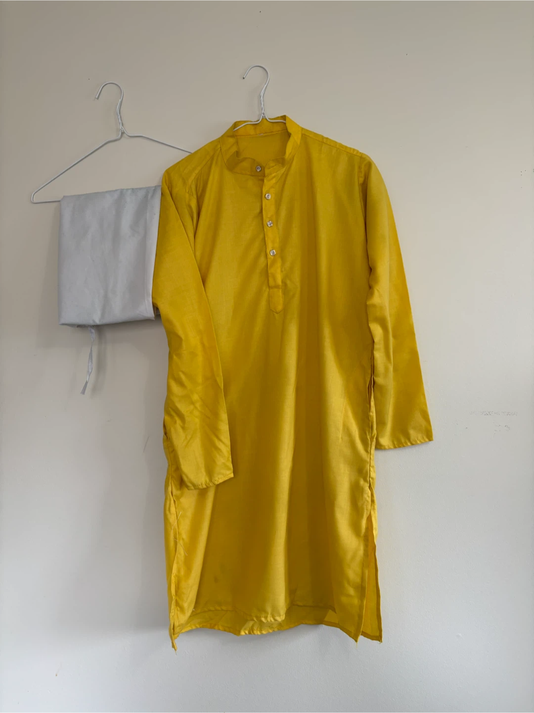 Men's Kurta Set - Green/yellow/ powder blue