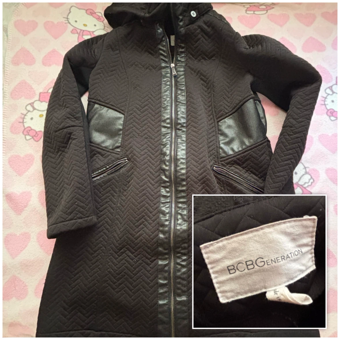 BCBG - Quilted Hooded Jacket - *Size Women Medium*