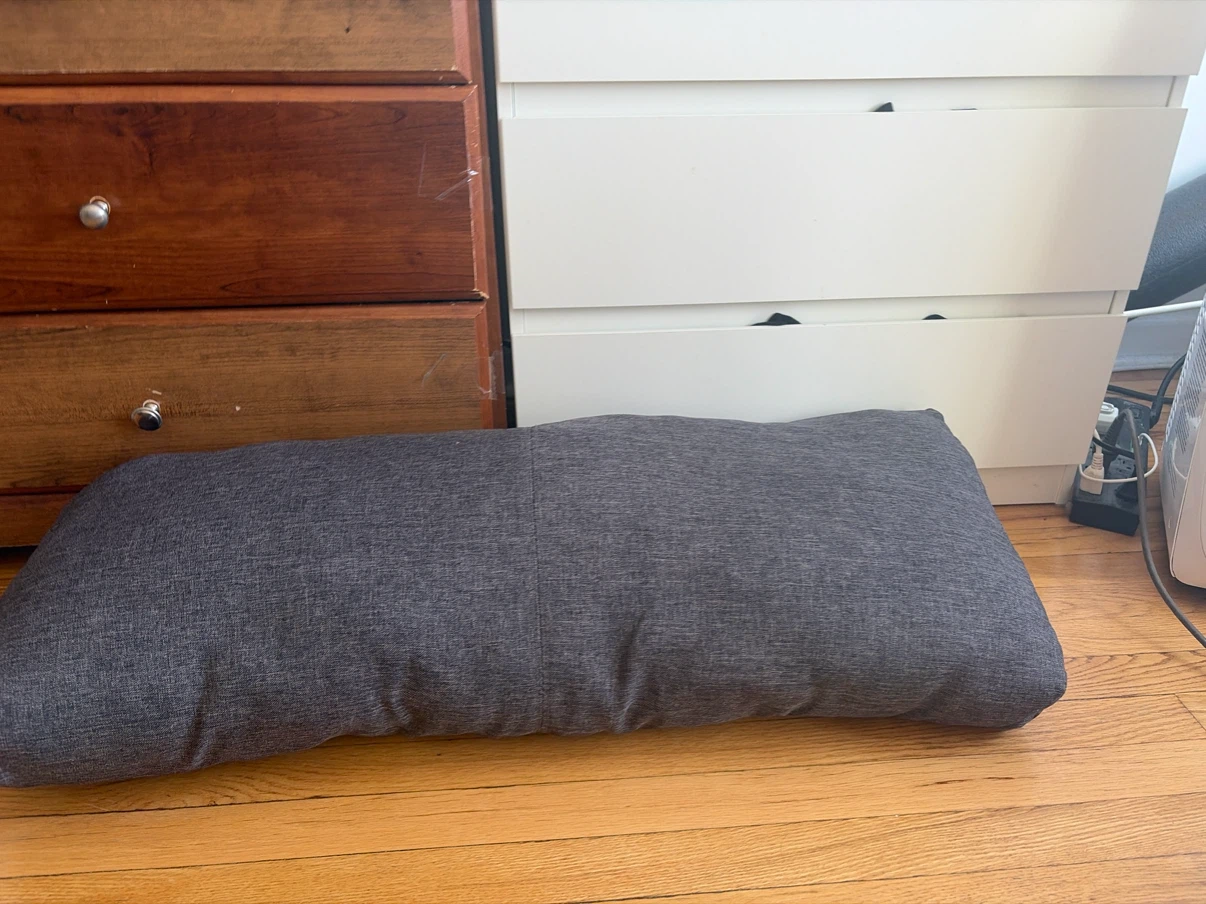 Dark Gray Lumbar Pillow