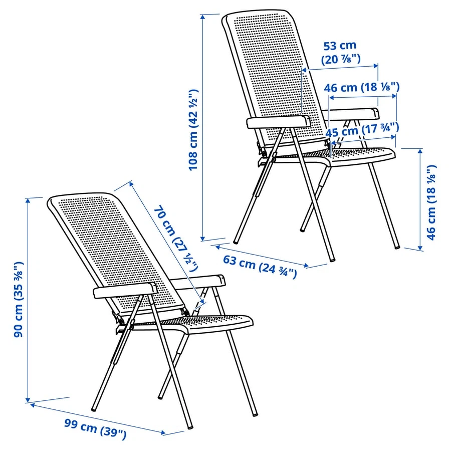 4 IKEA TORPARÖ Outdoor Reclining Chairs – $120 for All - photo 3