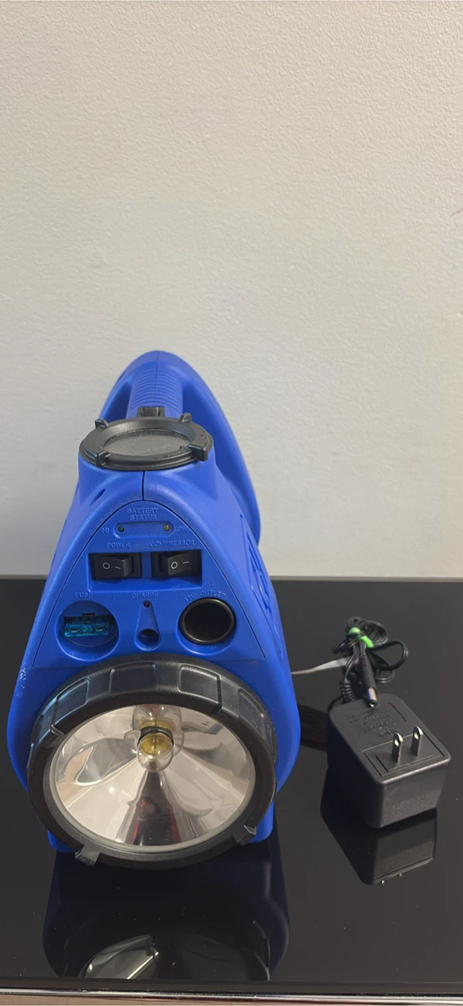 Blue CH Handheld Power Station with Air Compressor & Flashlight - photo 4