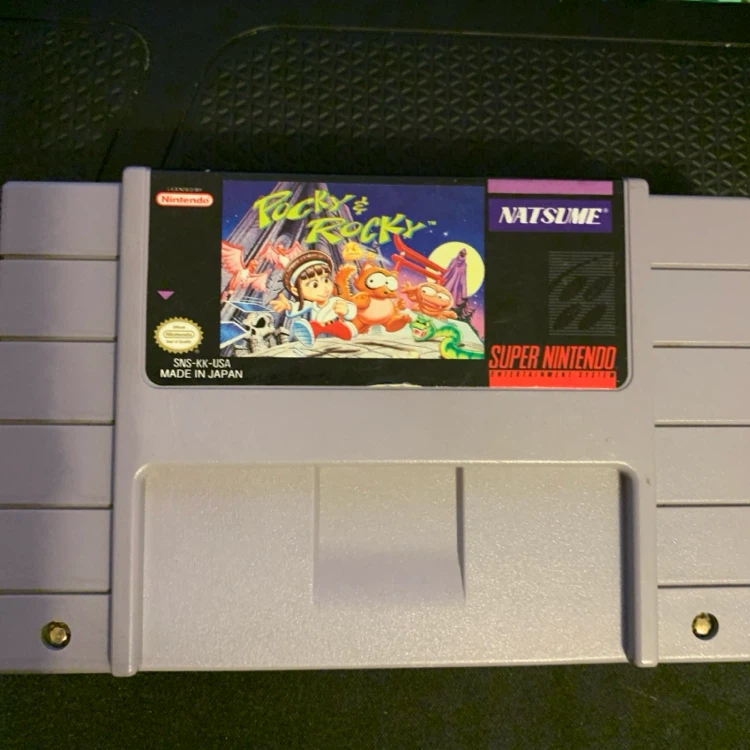 Pocky & Rocky Super Nintendo SNES Game