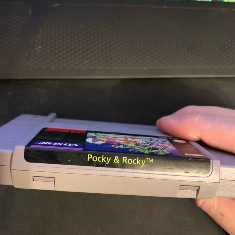Pocky & Rocky Super Nintendo SNES Game - photo 2