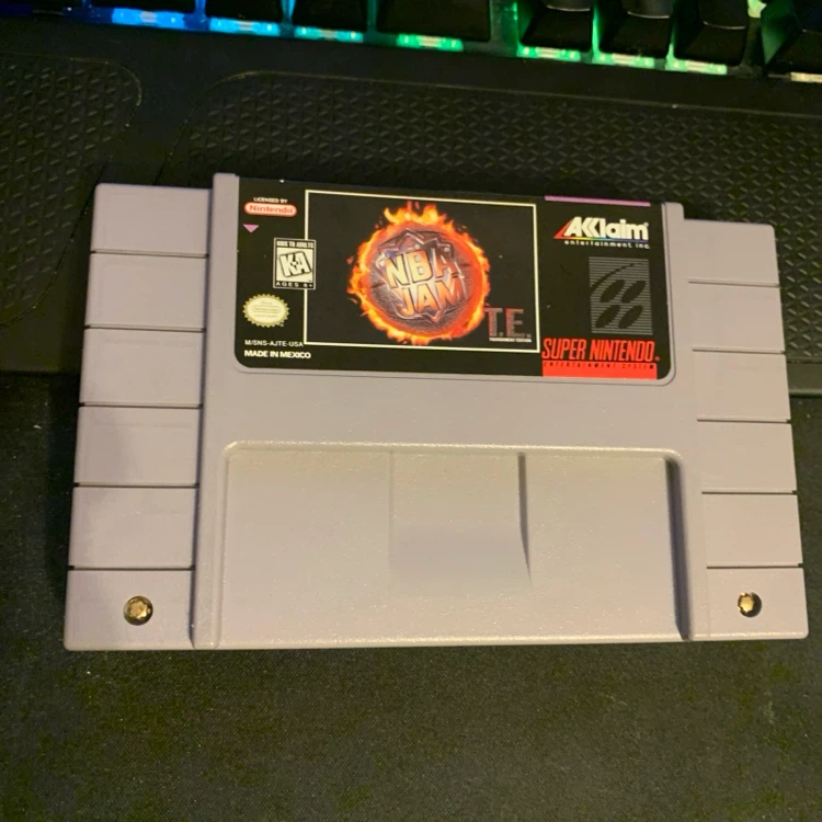 NBA Jam T.E. Super Nintendo Game Cartridge