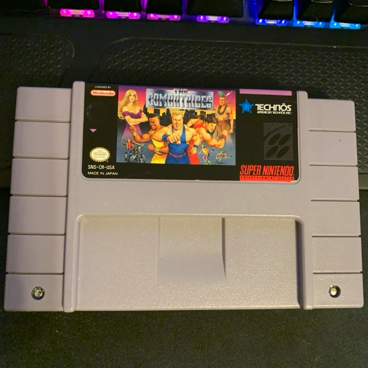 The Combatribes Super Nintendo Game Cartridge