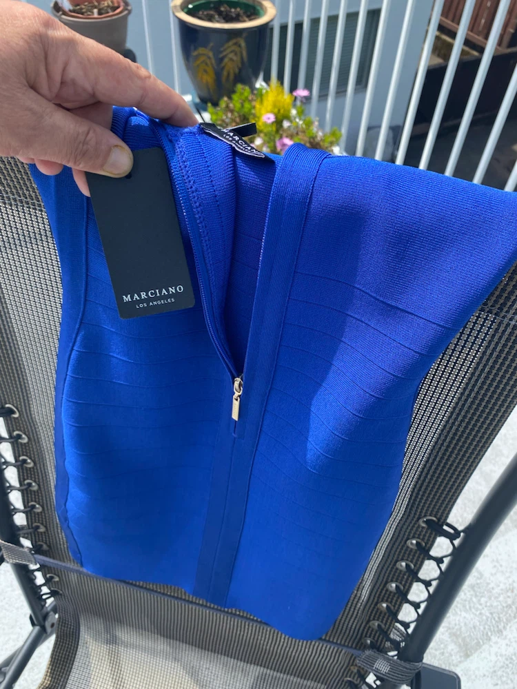Marciano Royal Blue Bandage Dress - photo 3