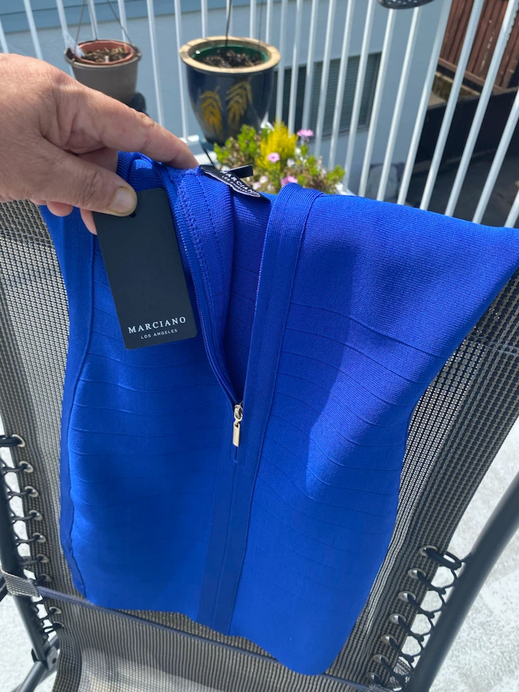 Marciano Royal Blue Bandage Dress - photo 4