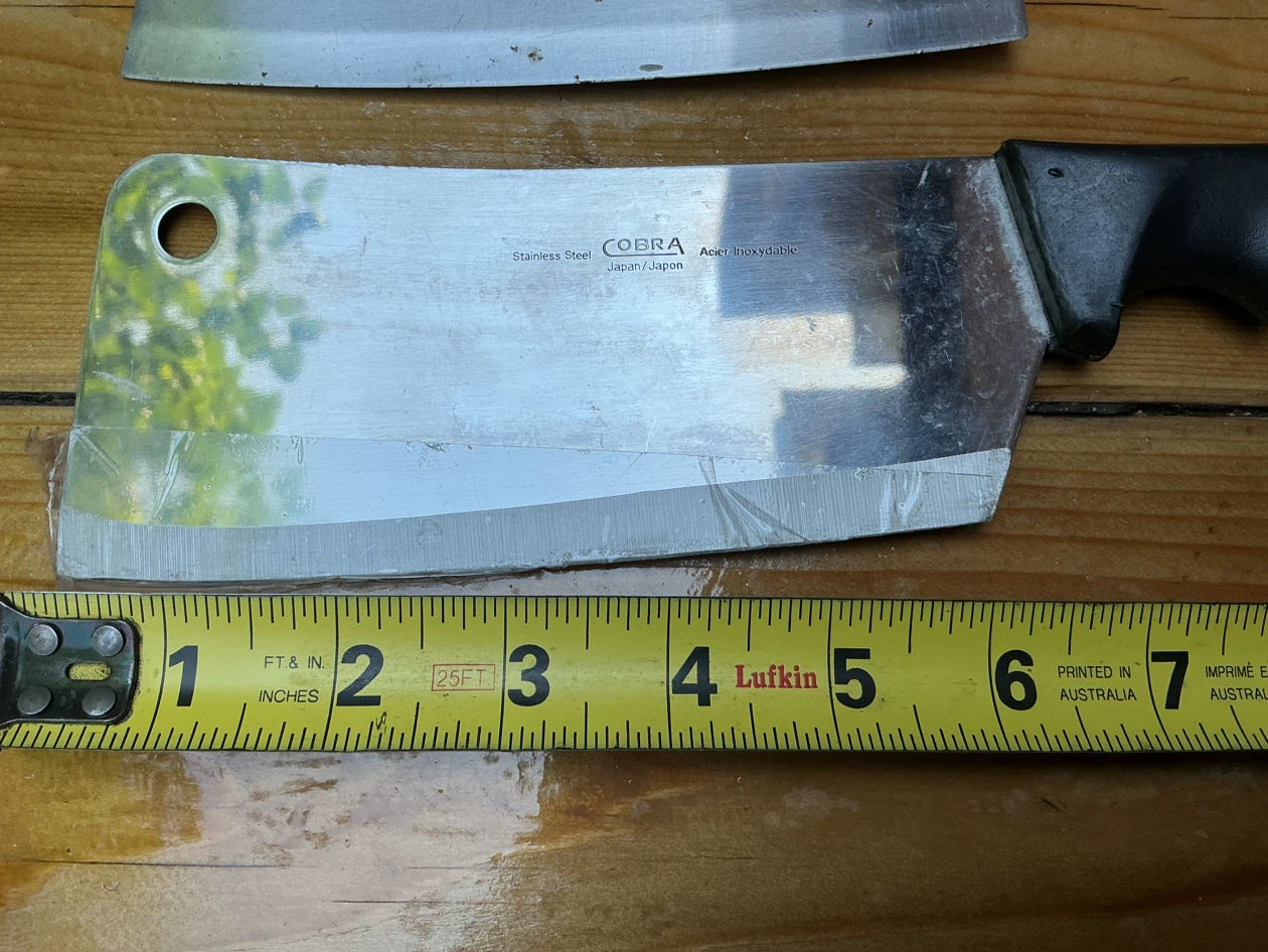 Cobra Japan and Olympia Stainless Steel Meat Cleavers - photo 2