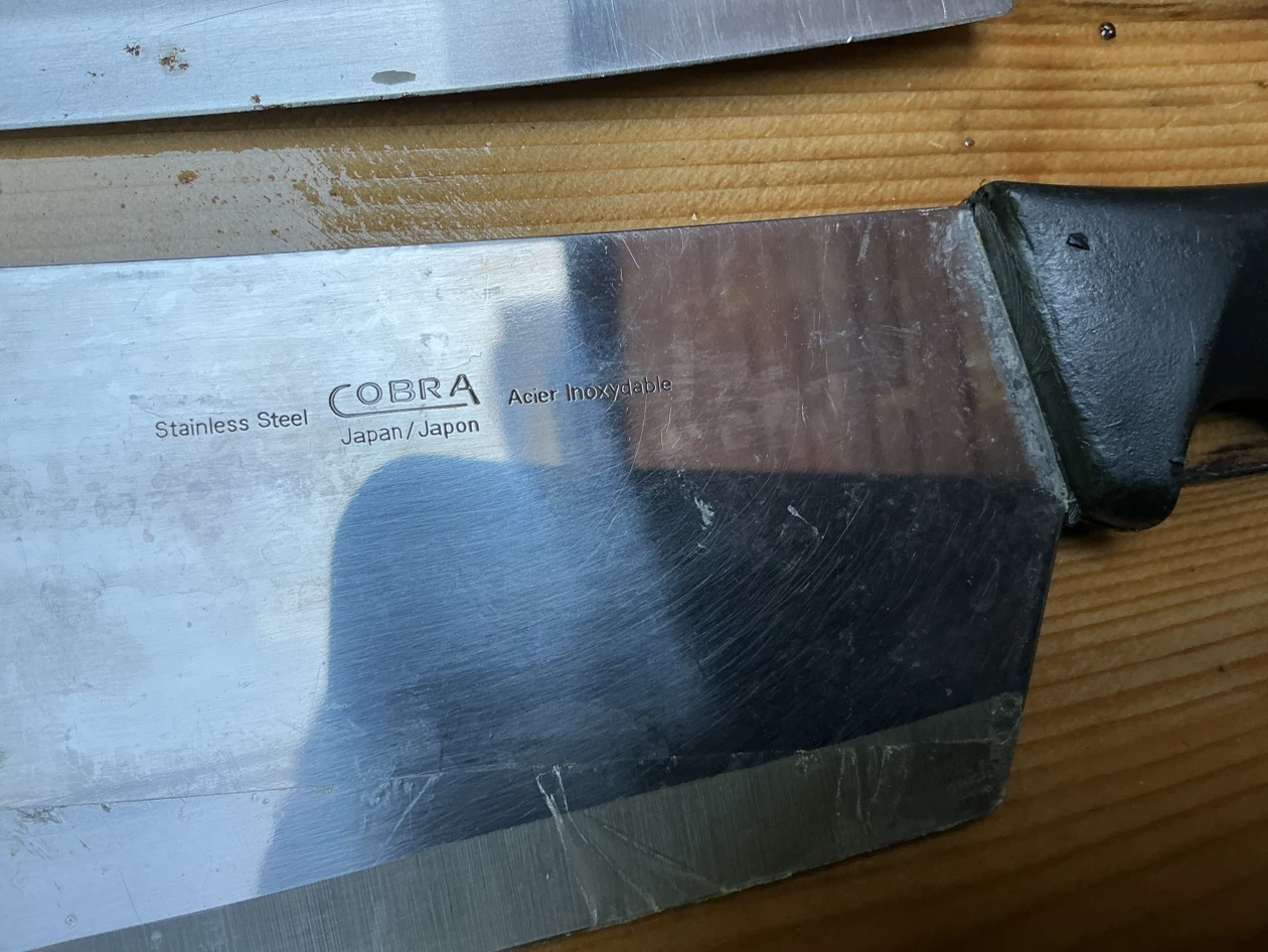 Cobra Japan and Olympia Stainless Steel Meat Cleavers - photo 4