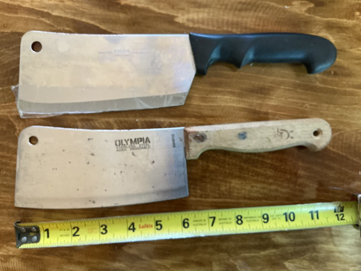 Cobra Japan and Olympia Stainless Steel Meat Cleavers - photo 5