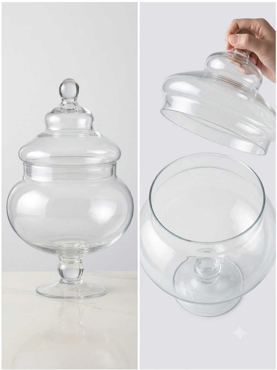 Large Glass Candy Jar - photo 2