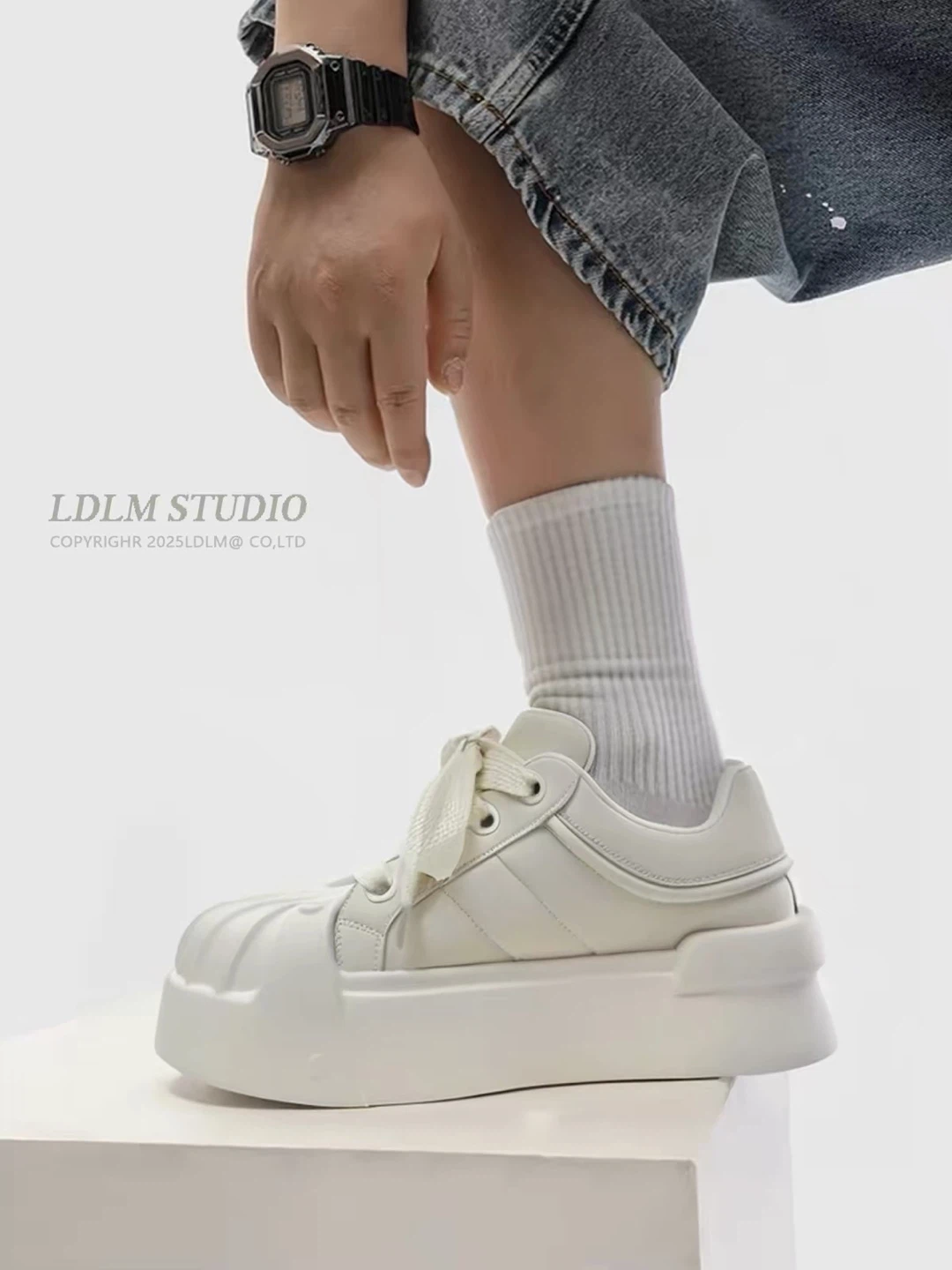LDLM Studio White Platform Sneakers - photo 5