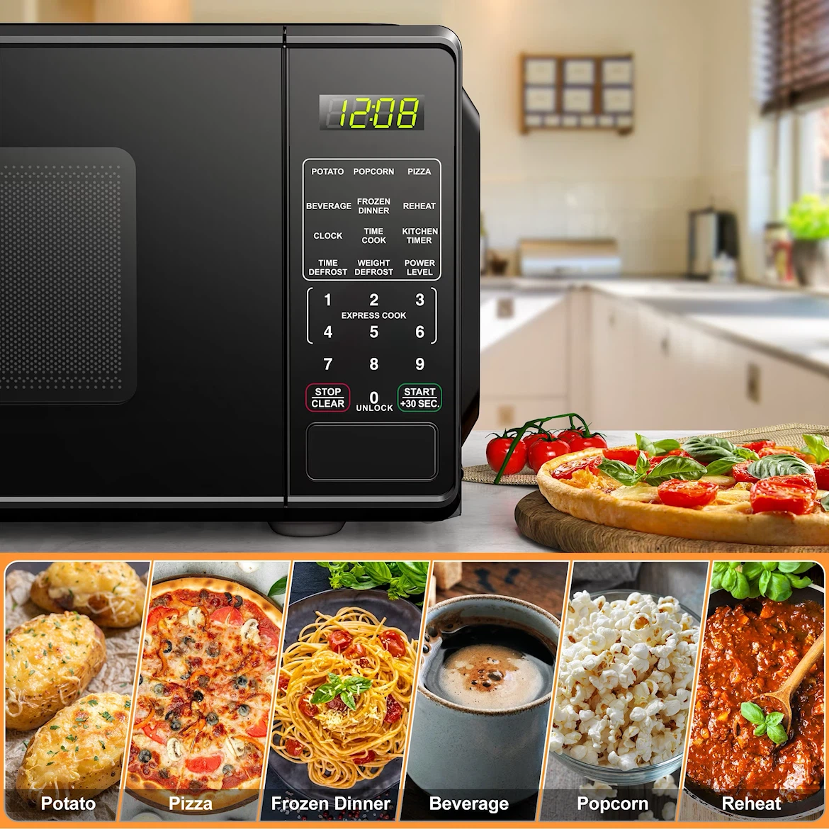 Mainstays 0.7 Cu. Ft. Microwave (700W) – $59 - photo 2