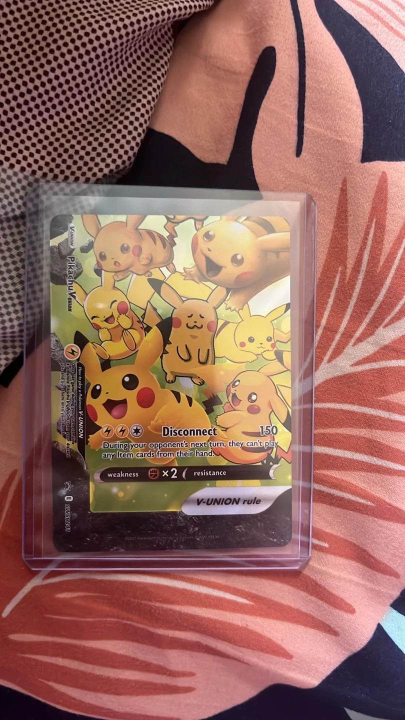Pokémon Pikachu V-UNION Trading Card message offers