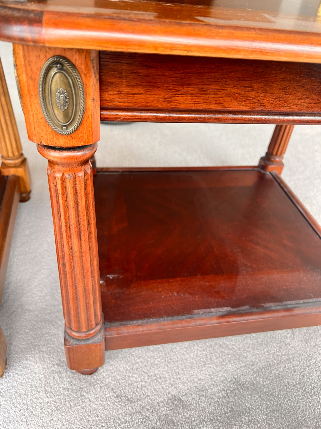 Wooden End Tables (Pair) - photo 2