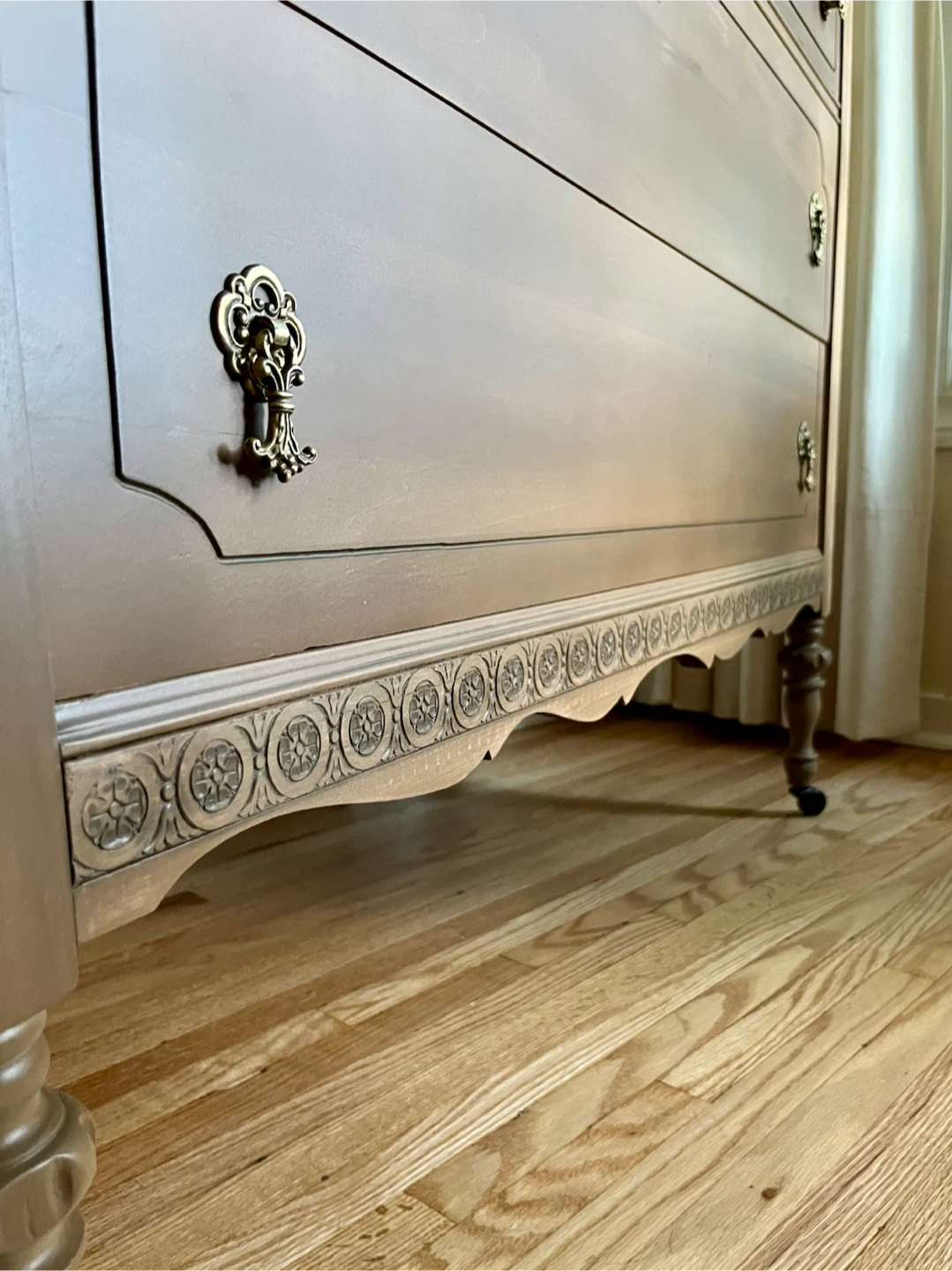 Refinished Vintage Solid Wood Dresser - photo 3
