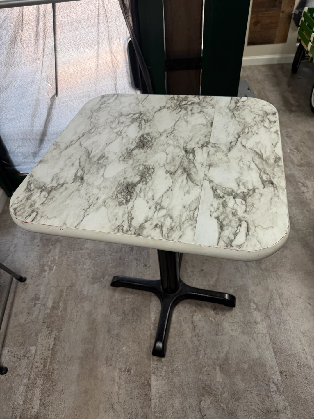 Marble Top Pedestal Table