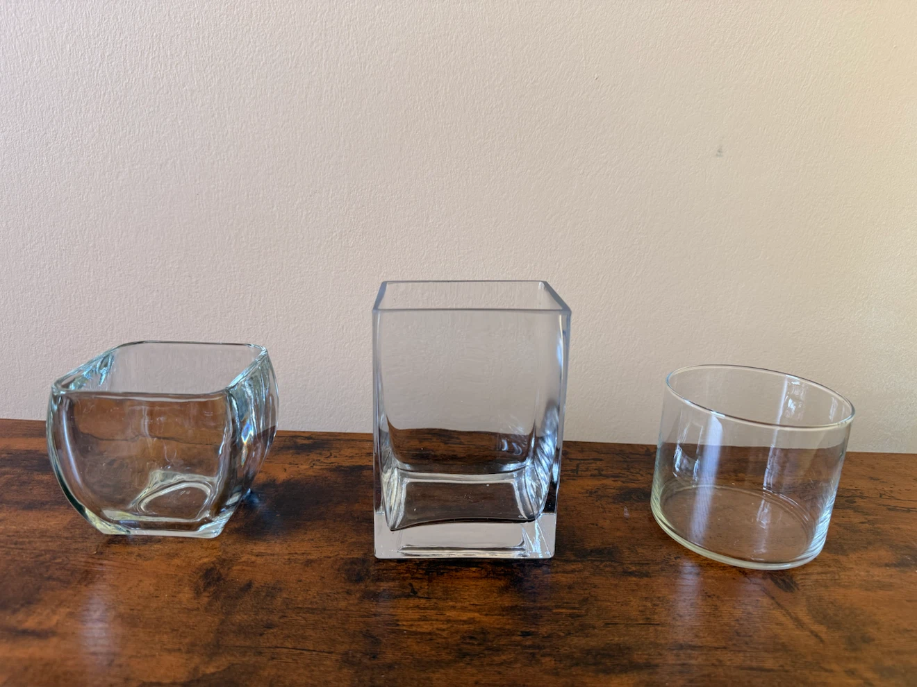 3 Glass Organizers