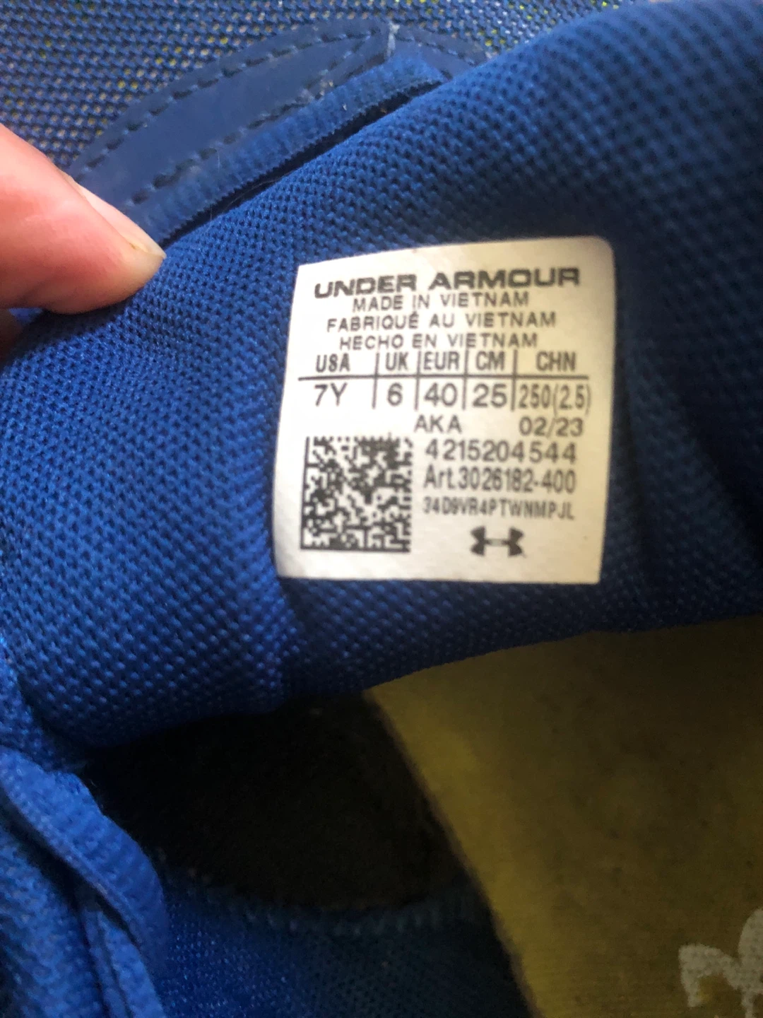 Under Armour Blue Running Shoes - photo 2