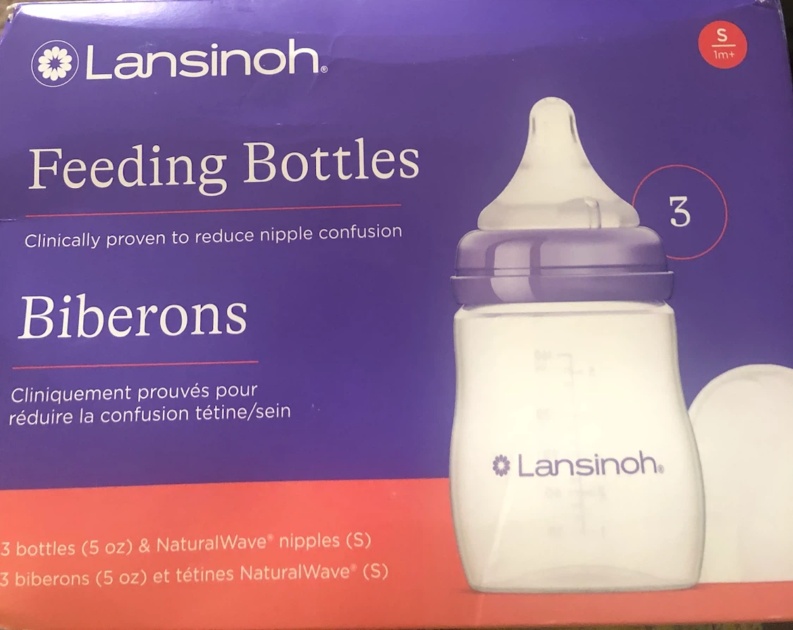 Feeding Bottles NaturalWave Nipples. Size S)