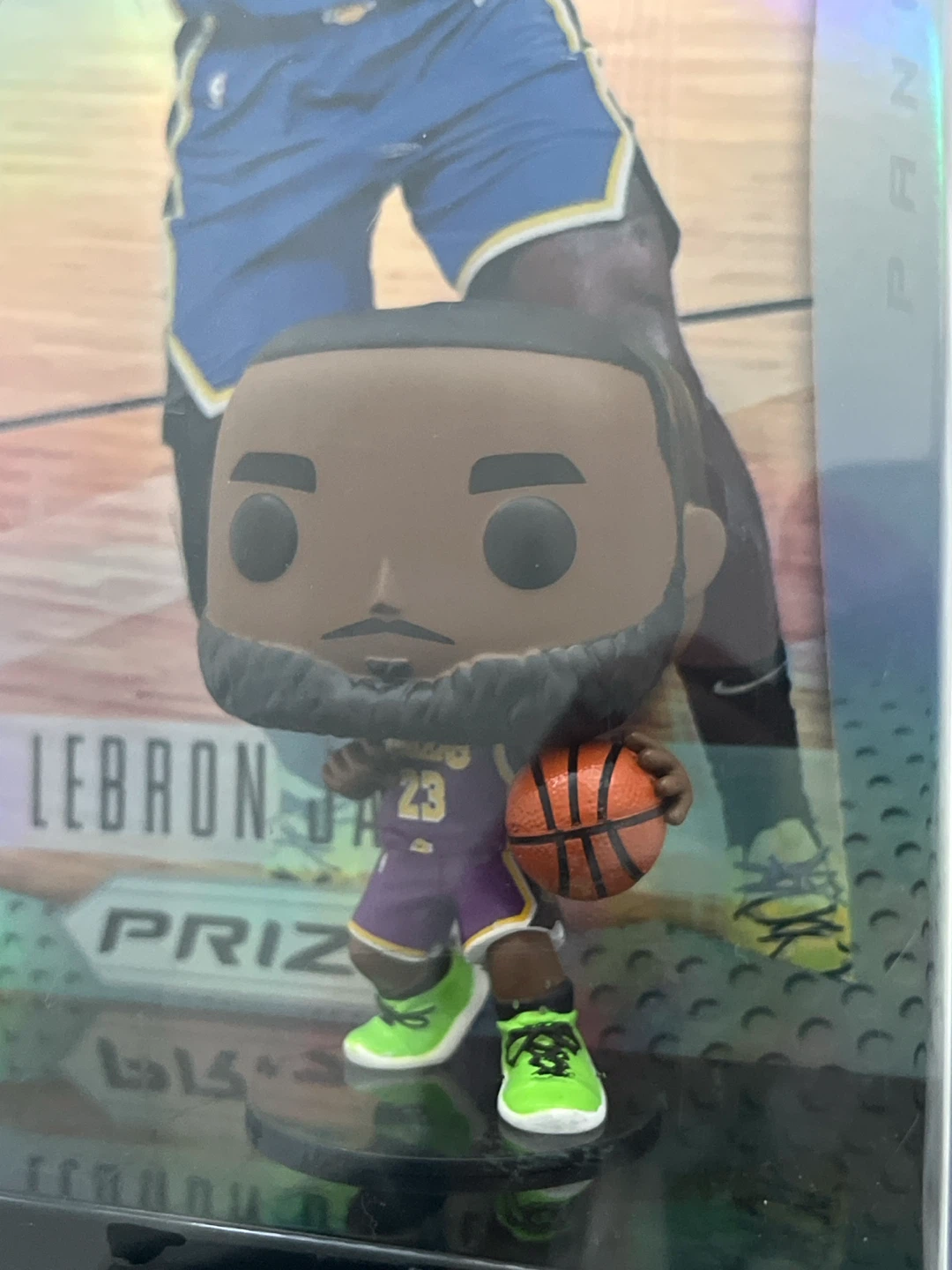 LeBron James Prizm Basketball Card with Funko Pop - photo 2