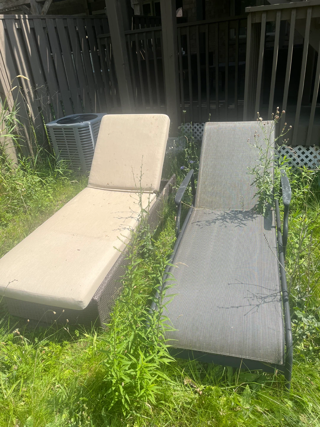 Set of 2 Outdoor Chaise Lounges
