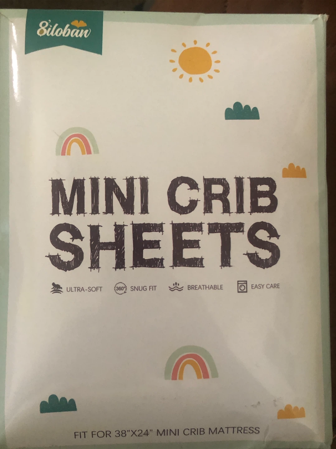 Siloban 38x24 Mini Crib Sheets 4 pack - photo 2