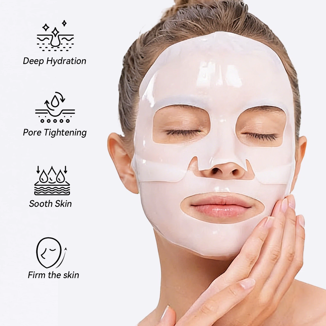 Lustrilla Advanced Bio-Collagen Facial Masks - 4 Pack - photo 3