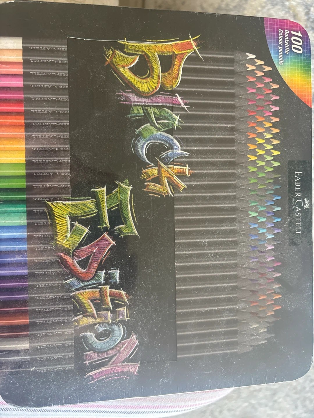 SEALED faber castle coloured pencils black edition