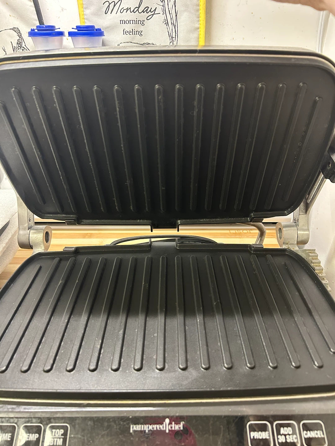 Pampered chef deluxe electric grill and griddle - photo 3