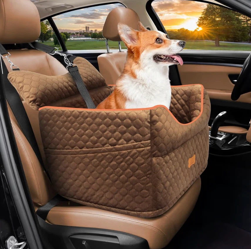 [$10] Dog Car Seat (Memory Foam | Washable | up to 25 lbs)) - photo 2