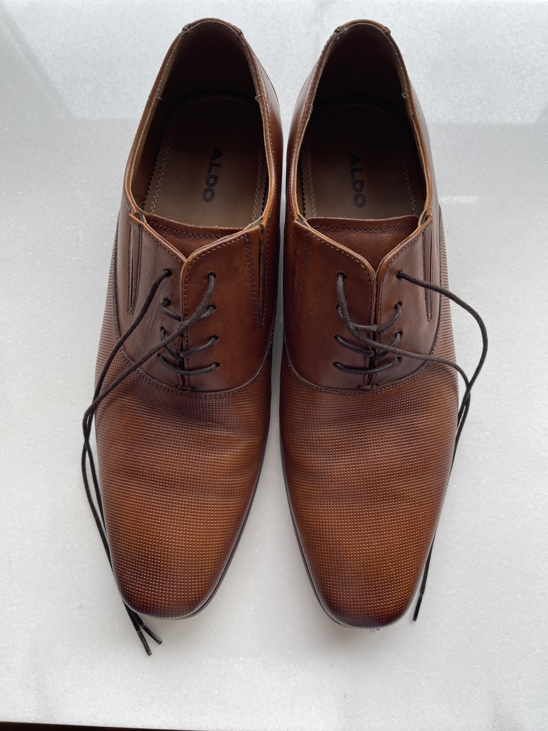 ALDO Men's Brown Leather Dress Shoes