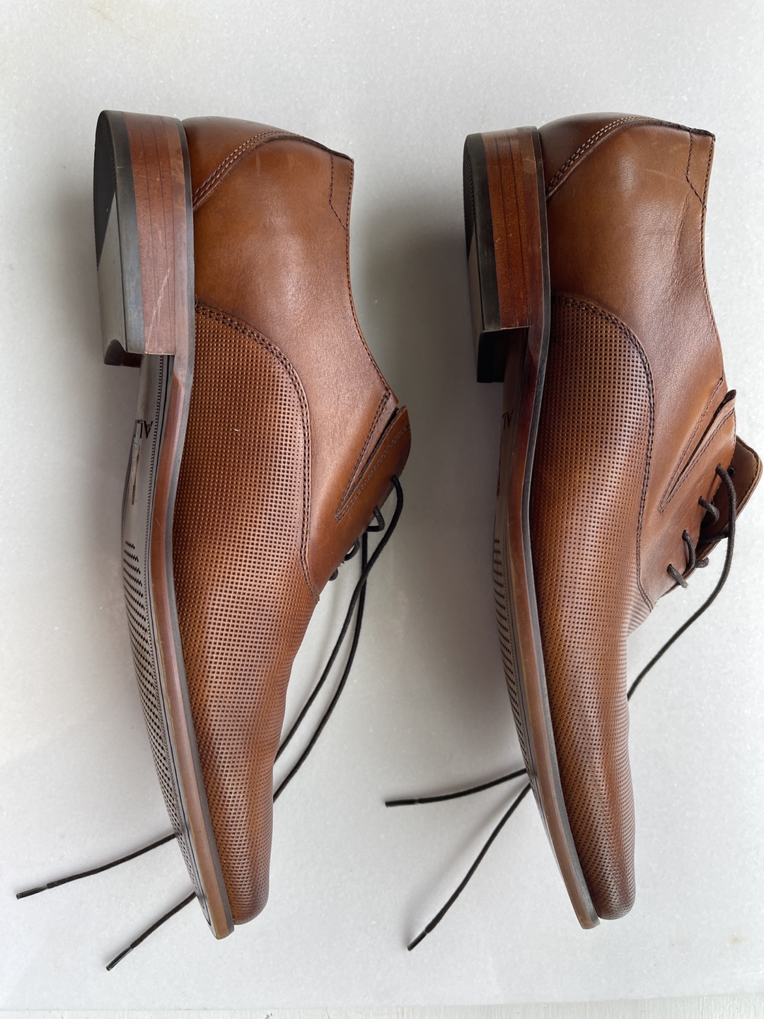 ALDO Men's Brown Leather Dress Shoes - photo 2